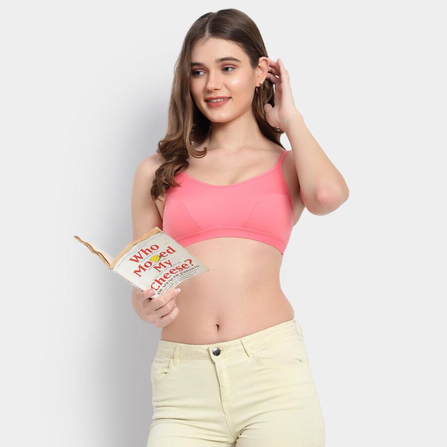 सॉलिड ब्रा, गुलाबी, large image number null